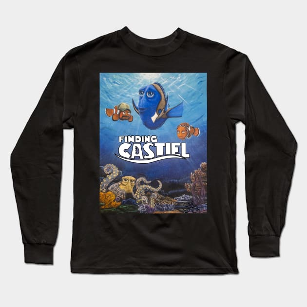 Finding Castiel Long Sleeve T-Shirt by ficfacersstore